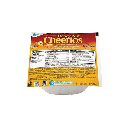 Cheerios Honey Nut Cheerios Whole Grain Oats Cereal 1 oz. Bowl, PK96 16000-11918